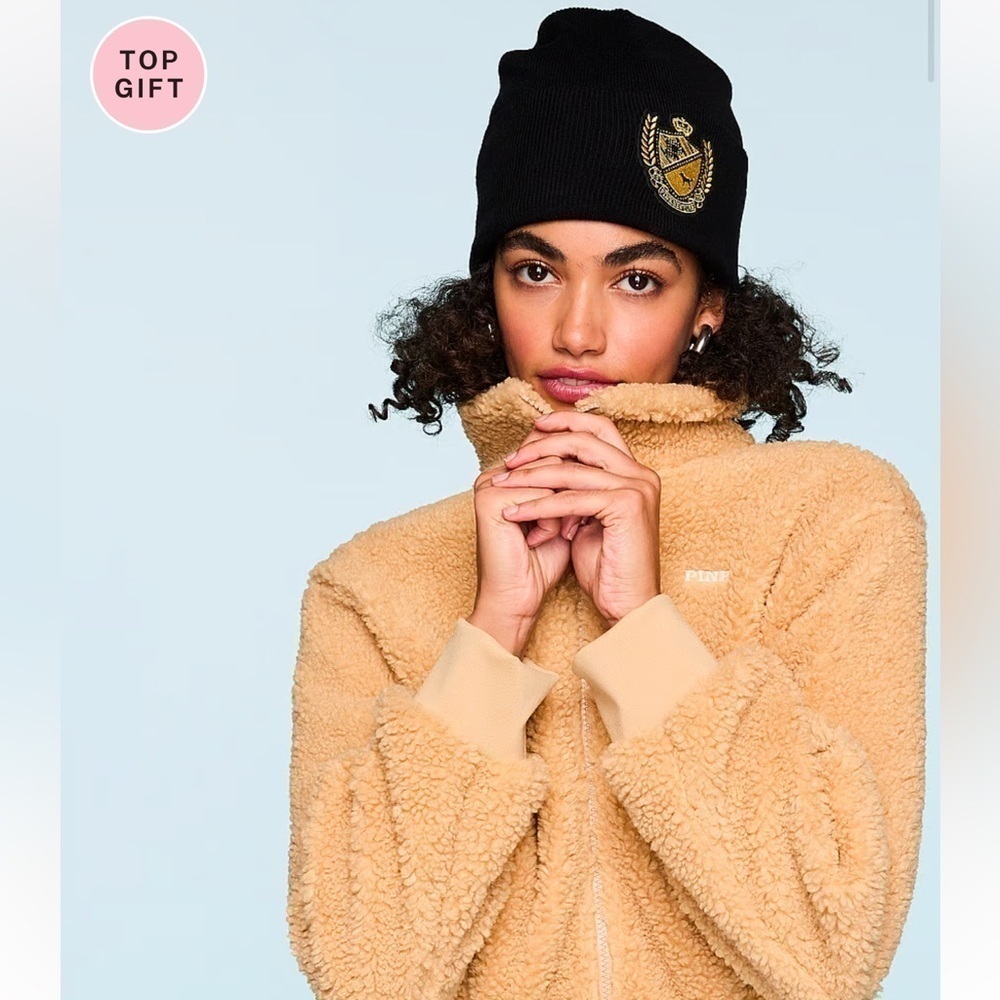 New - warm ribbed knit beanie